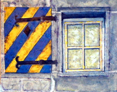 Malerei mit dem Titel "Vergangenes" von Urs, Original-Kunstwerk, Acryl