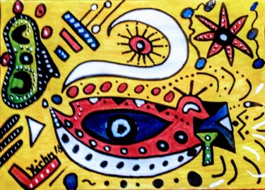 Painting titled "Waterworld" by Georg Kiehn, Original Artwork, Acrylic