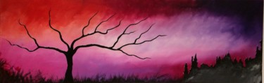 Peinture intitulée "arbre-en-couleur-ab…" par Pascal Chaduiron (Cha), Œuvre d'art originale, Acrylique
