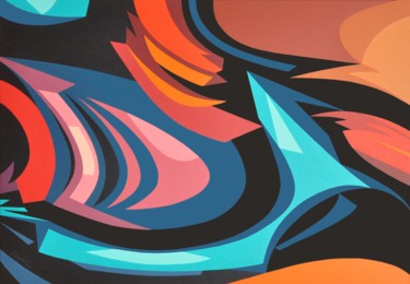 Peinture intitulée "Odyssée" par Danielle Braillon (DANIELL), Œuvre d'art originale, Huile