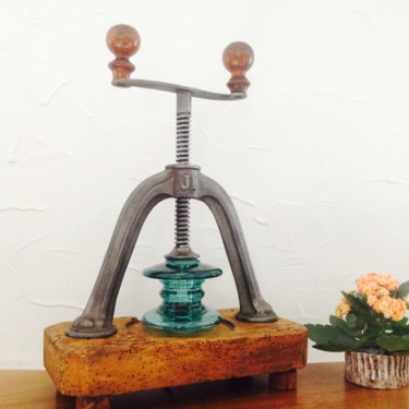 Design intitulée "MÉLANGE DE MATIÈRES" par Joel Carpentier (Ambiance d'Antan), Œuvre d'art originale, Objets
