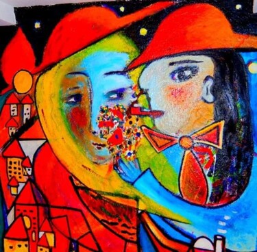 Painting titled "Rendezvous" by Georg Kiehn, Original Artwork