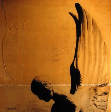 Collages titled "forgive" by Danny Hughes, Original Artwork