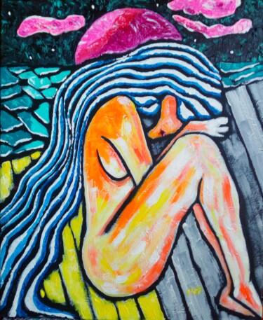 Peinture intitulée "Esperar." par Marc Felix, Œuvre d'art originale, Acrylique