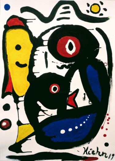 Painting titled "Unconditional Love" by Georg Kiehn, Original Artwork, Acrylic