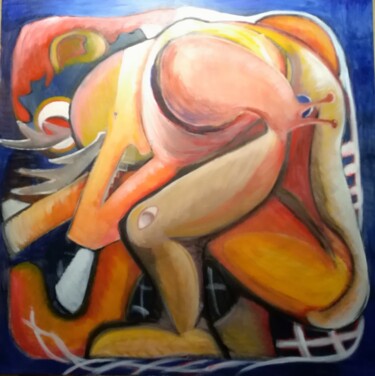 Peinture intitulée "Bestiaire, animalit…" par François Devreux, Œuvre d'art originale, Huile