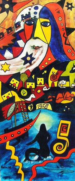 Painting titled "Dimensions" by Georg Kiehn, Original Artwork, Acrylic