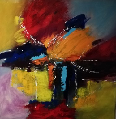 Painting titled "toilemoncheri" by Véronique Guillet, Original Artwork, Acrylic