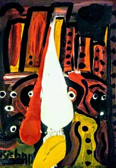 Painting titled "Tears of Lonelyness" by Georg Kiehn, Original Artwork, Acrylic