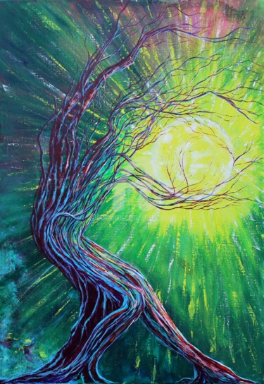 Peinture intitulée "Autre Monde" par Gaïdg, Œuvre d'art originale, Acrylique Monté sur Châssis en bois