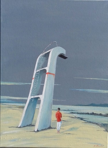 Peinture intitulée "Amis d enfance" par Flachet, Œuvre d'art originale, Huile