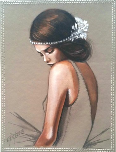 Painting titled ""Fragile"" by Elena Kraft, Original Artwork, Acrylic