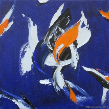 Peinture intitulée "Kabuki 9 - 2019.jpg" par Maryse Lapointe, Œuvre d'art originale, Huile
