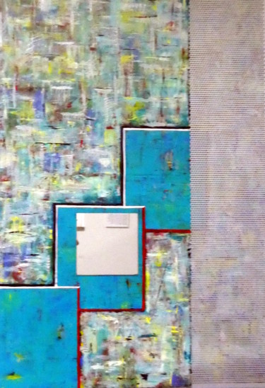 Malerei mit dem Titel ""In the mirror"" von Urs, Original-Kunstwerk, Acryl
