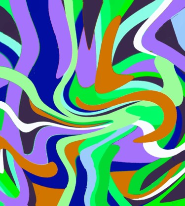Digital Arts titled "Weeds in full sprin…" by Peter Jalesh, Original Artwork, Digital Painting