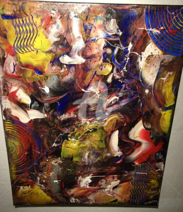 Pintura titulada "ladestination" por Patrice Schreiber, Obra de arte original, Acrílico