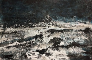 Peinture intitulée "Déchaînement" par Hkine, Œuvre d'art originale, Acrylique