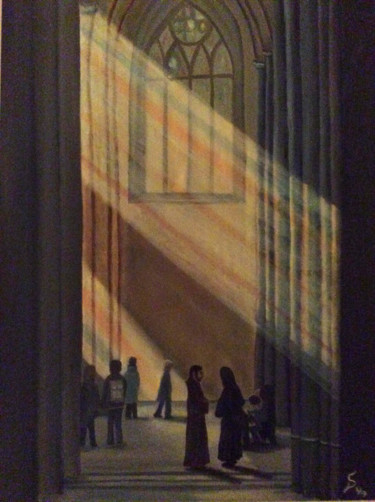 Malerei mit dem Titel "Les élus / die Beru…" von Stefan Dhein, Original-Kunstwerk, Öl