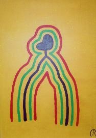 Painting titled "Homo multiculturali…" by Jan Theuninck, Original Artwork
