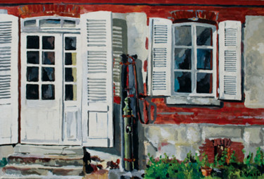 Peinture intitulée "Côté cuisine" par Pascal Brachet, Œuvre d'art originale, Huile