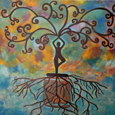 Painting titled "Fitjar" by Atignas Art, Original Artwork, Oil