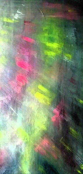 Peinture intitulée "Soleil sur fenêtre" par Myriam Gylon, Œuvre d'art originale, Acrylique