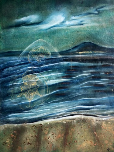 Peinture intitulée "Thau 4" par Anne Brigaud, Œuvre d'art originale