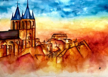 「Blois」というタイトルの絵画 Anne Brigaudによって, オリジナルのアートワーク