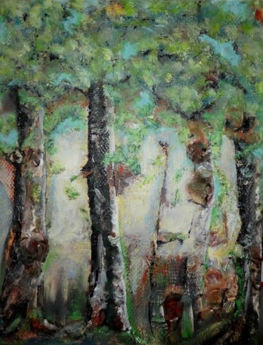Malerei mit dem Titel "Faszination "Wald"" von Urs, Original-Kunstwerk, Acryl