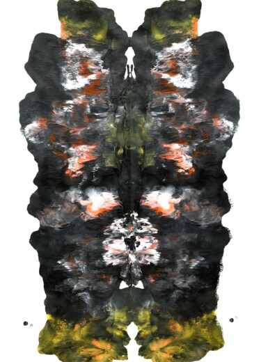 绘画 标题为“Rorschach Series No…” 由Sumit Ratta, 原创艺术品, 丙烯