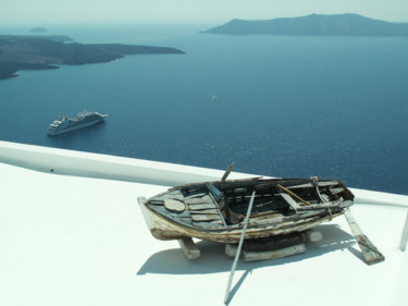 Photographie intitulée "Santorin1" par Philippe Leclerc, Graphiste, Œuvre d'art originale, Photographie numérique