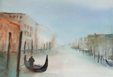 Peinture intitulée "Venise" par Brigitte Chevalier, Œuvre d'art originale, Aquarelle