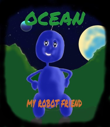 Digital Arts titled "Ocean, my robot fri…" by Philippe Leclerc, Graphiste, Original Artwork