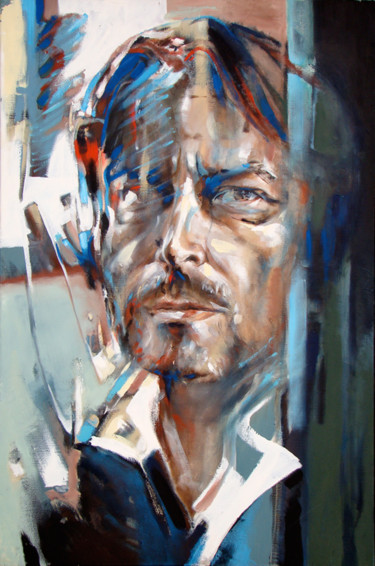 제목이 "autoportrait-2006.p…"인 미술작품 Benoit Lemoine Peintre로, 원작, 기름