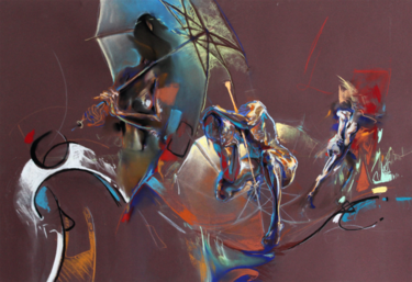 제목이 "Courage Fuyons.png"인 미술작품 Benoit Lemoine Peintre로, 원작, 파스텔