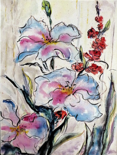 Malerei mit dem Titel ""Harmonie"  Sommerl…" von Urs, Original-Kunstwerk, Acryl