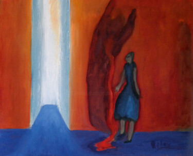 Painting titled "The Mystery of the…" by Charles Riley, Original Artwork, Oil