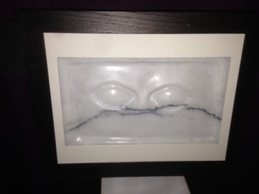 Sculpture intitulée "REGARD EMERGEANT" par Forcadolmu, Œuvre d'art originale, Pierre