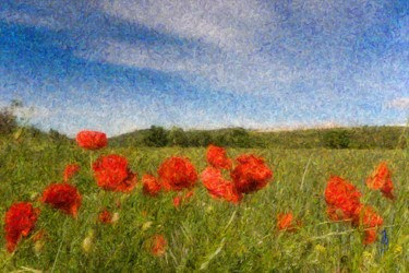 Prairie aux coquelicots 1 Arte digital titulada "Prairie aux coqueli…" por Imagelys Photographie, Obra de arte original, Fotografía digital