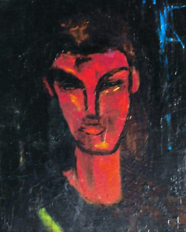 Peinture intitulée "2-dapres-modigliani-" par Mario Fanconi, Œuvre d'art originale, Huile
