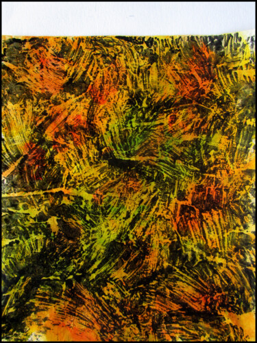 Peinture intitulée "ÉPHÉMÈRE  236" par Alain Lamy, Œuvre d'art originale, Gouache