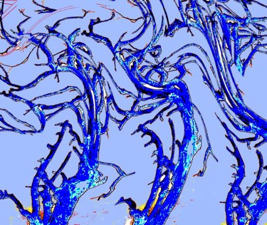 Digital Arts titled "Winter shadows" by Peter Jalesh, Original Artwork, Digital Painting