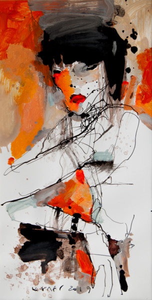 Drawing titled "Lady12" by Viktor Sheleg, Original Artwork, Other