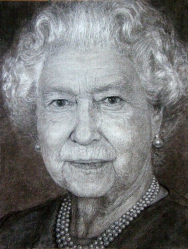 Dessin intitulée "portrait fusain 2019" par Christian Rolland, Œuvre d'art originale, Fusain