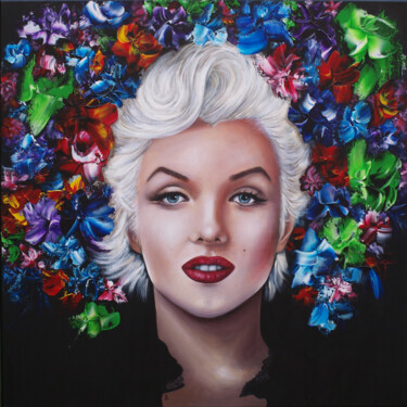 "Marilyn Forever" 绘画 标题为“"Marilyn Forever"” 由Estelle Barbet, 原创艺术品, 丙烯