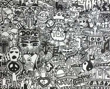 Dessin intitulée "DOPE--TRILL--ART" par Arty, Œuvre d'art originale, Marqueur