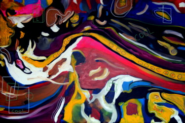 Love cool duck (large contemporary art) 제목이 "Love cool duck (lar…"인 미술작품 Cb.로, 원작, 아크릴