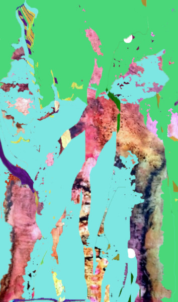 Digital Arts titled "le-saccage-des-fore…" by Mysane, Original Artwork, Digital Painting