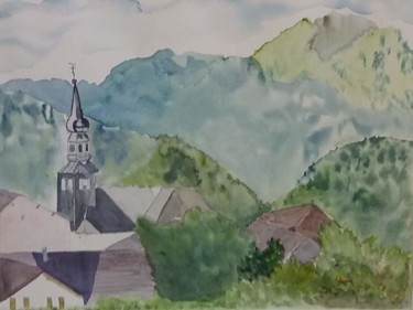 Village d'Onnion sous ciel d'orage #artistsupportpledge