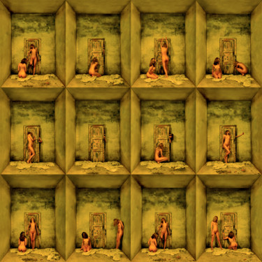 Цифровое искусство под названием "Wall of twelve Doors" - Николай Седнин (Nicolas Sedninne), Подлинное произведение искусств…